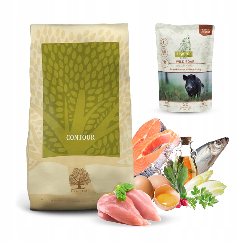 Essential Foods Contour 10kg po sterylizacji Saszetka Isegrim Boar 410g