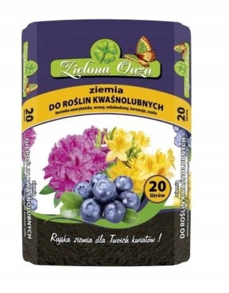 

Ziemia do roślin kwaśnolubnych Zielona Oaza 20 L