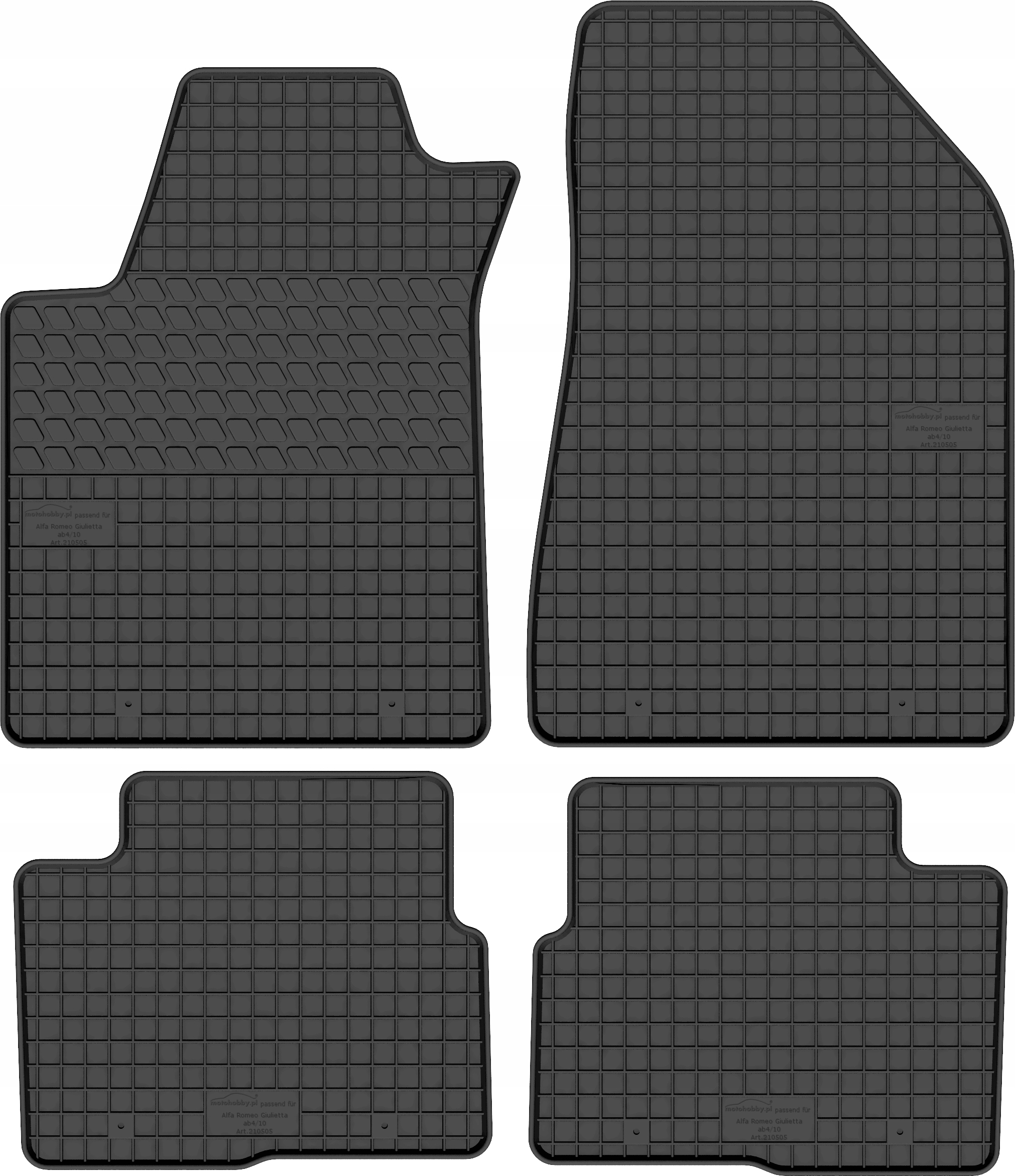 

Dywaniki gumowe dedykowane do Alfa Giulietta 10-21