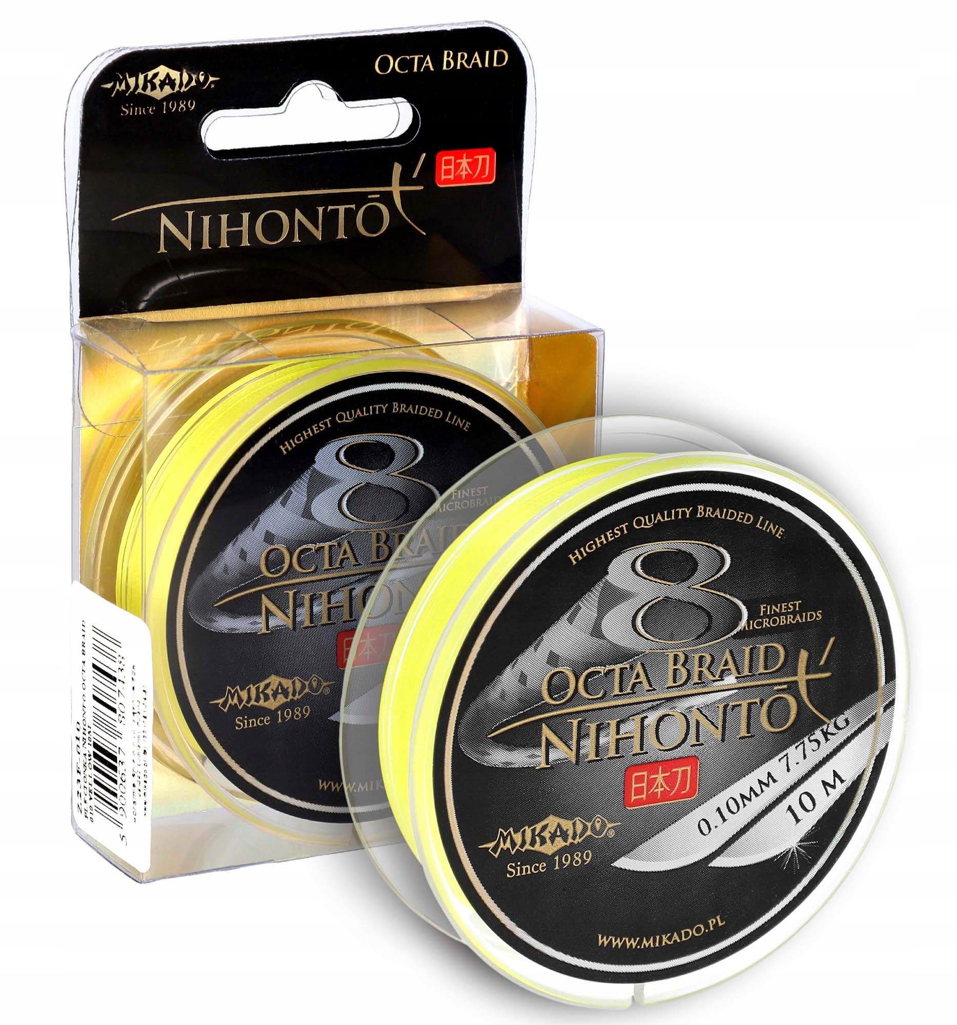 PLECIONKA NIHONTO OCTA BRAID (FLUO YELLOW) 0.28mm\27.4kg\10m - op. 1szp.