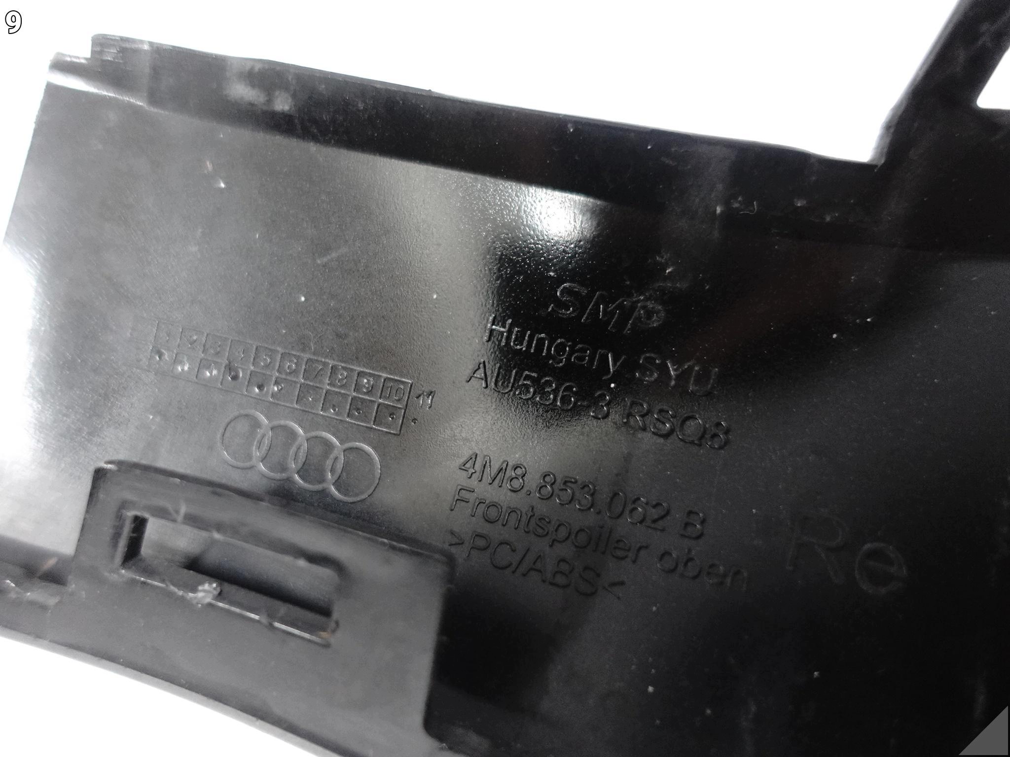 AUDI RSQ8 4M8 19-23 moulding SPOILER cover cap W bumper front right