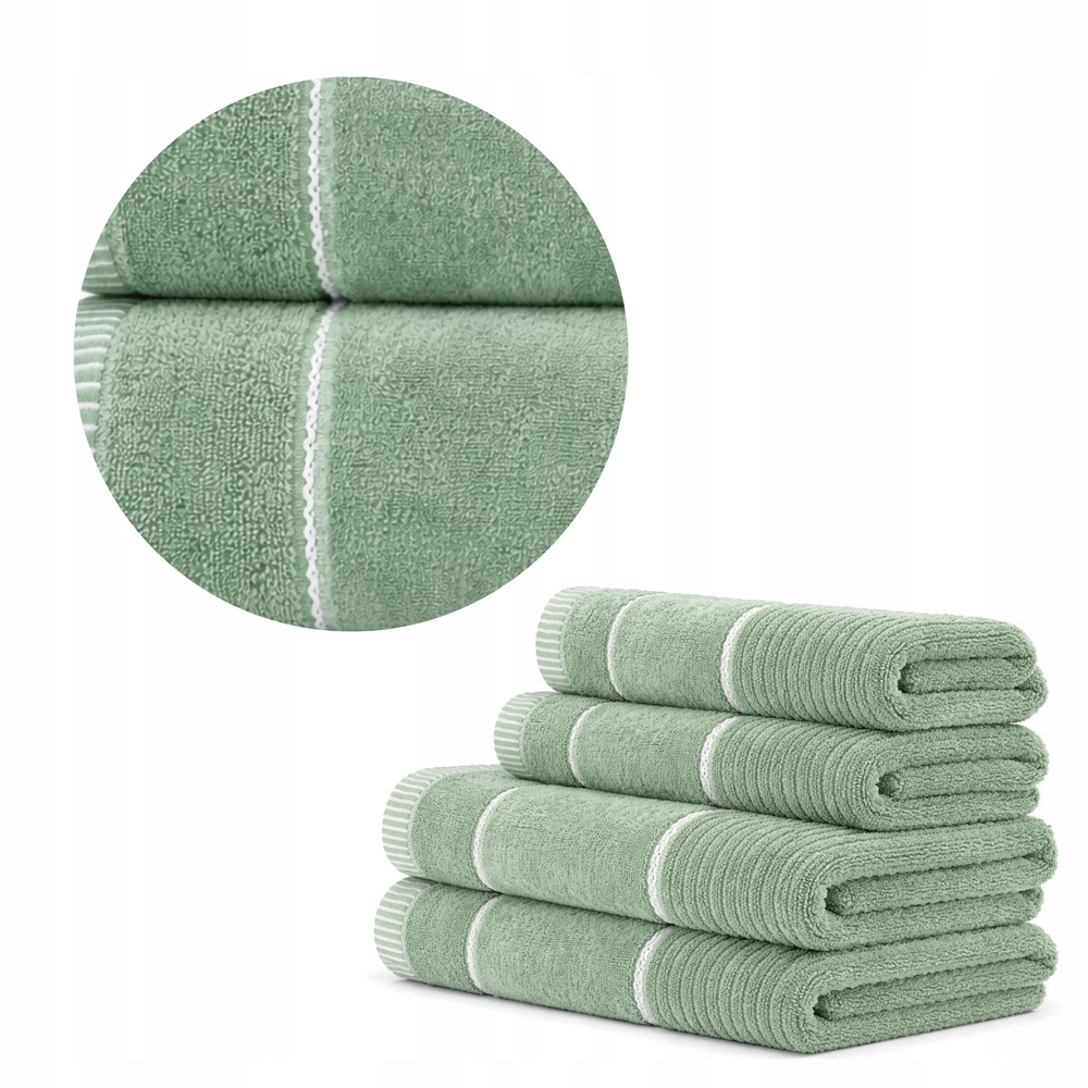 Sada ručníků Teo 4 ks – 2x 70x140 2x 50x90 cm Bavlna 470 g/m2