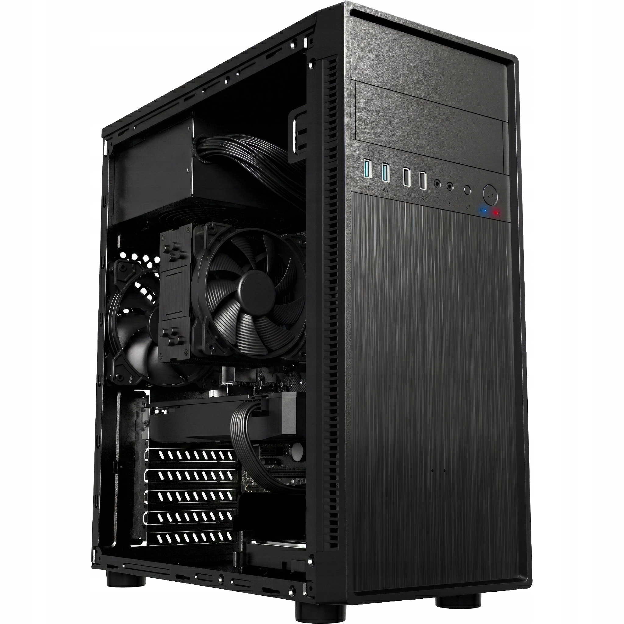 Obudowa do komputera Atx Midi Tower do domu biura 4X Usb 3.1/2.0 wentylator