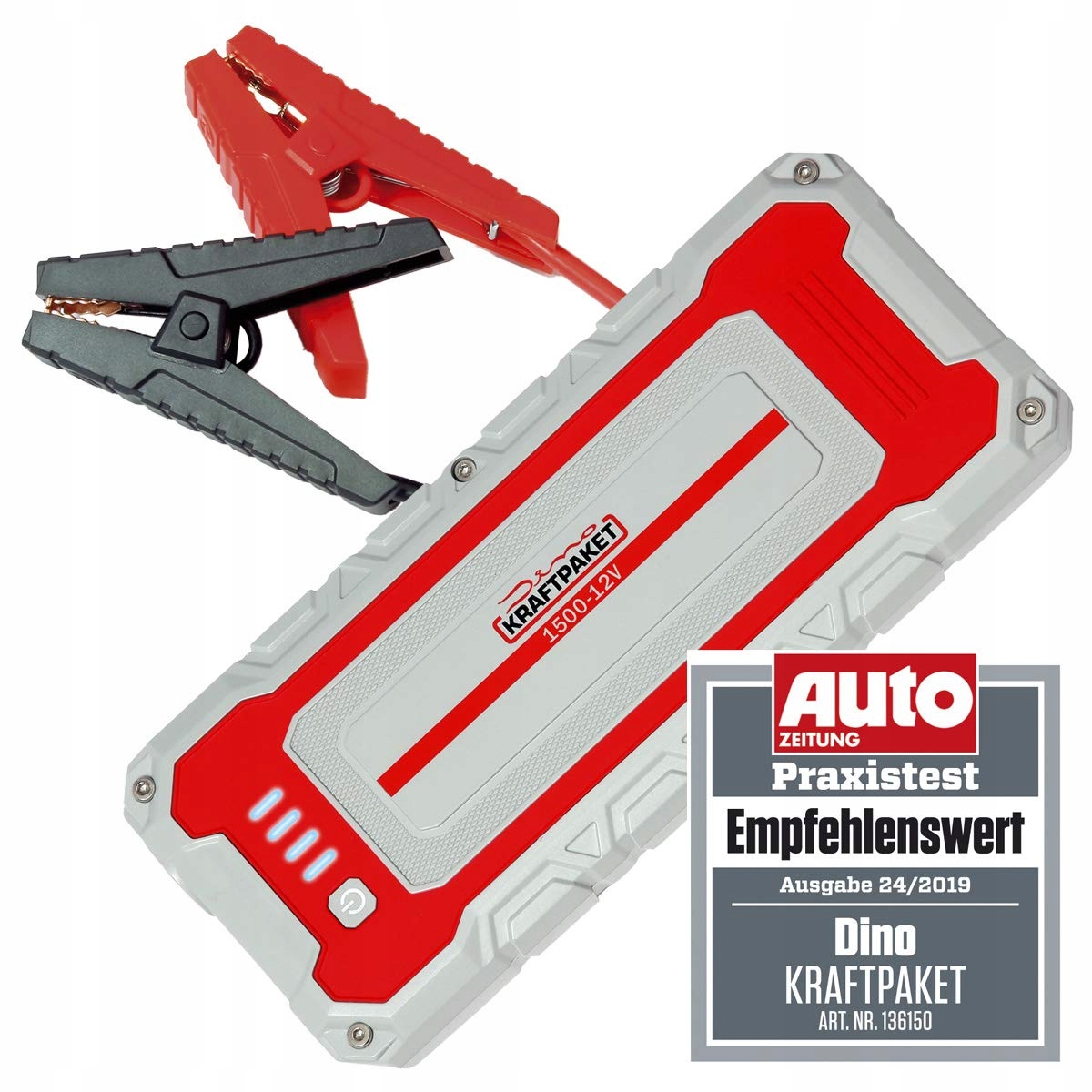 DINO KRAFTPAKET 12V 1500A Powerbank Rozruchowa Do Aut Diesel Benzyna E-Auto — miniatura 6