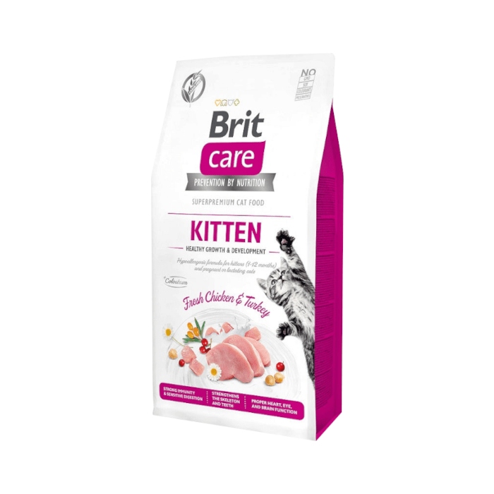 Brit Care Cat Grain-Free Kitten Healthy Growth &amp; Development s kuřaty 2 kg