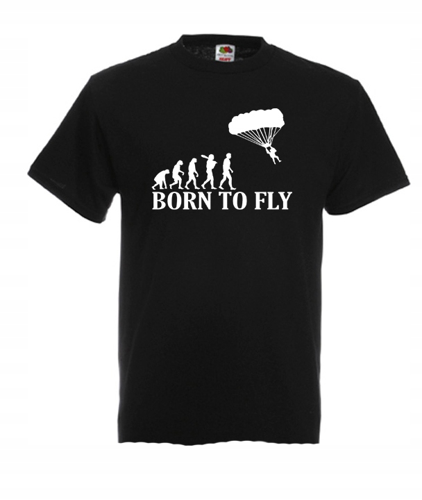 

S Koszulka Męska Latanie Born To Fly Spadochron