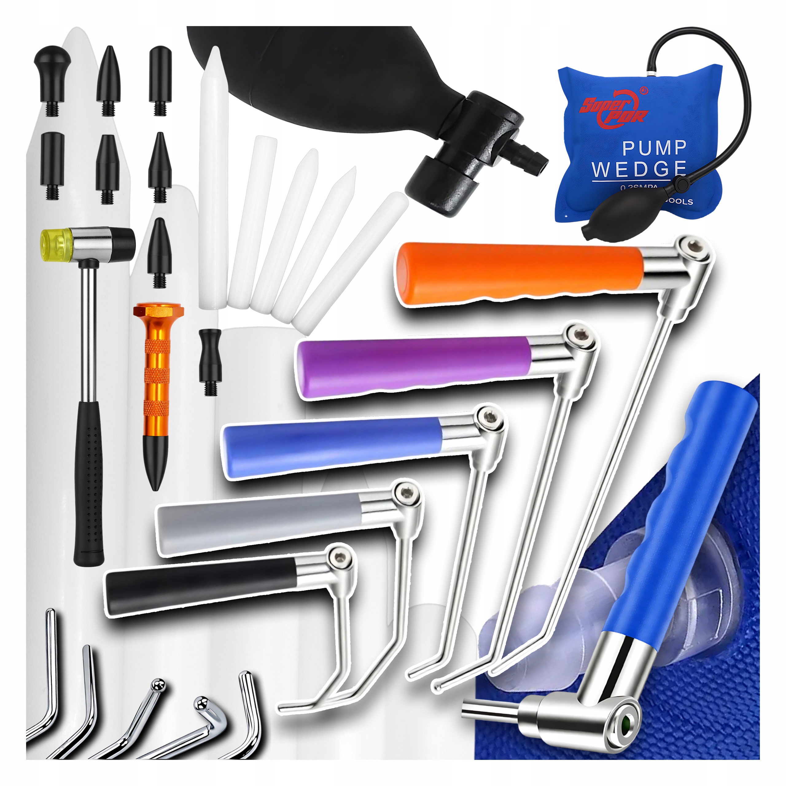 Háky pro vytahování promáčklin pdr otočné dráty rukojeti vytlačování promáčklin