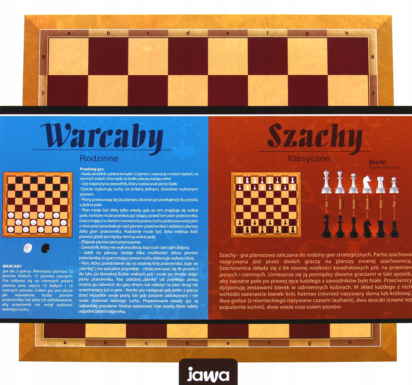 Jawa Szachy + Warcaby LOGICZNA rodzinna klasyczna Maksymalna liczba graczy 2