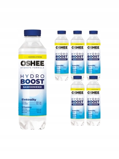 Levně 3x Oshee Isotonický nápoj Hydroboost Hydratace Šťavnatý Citron 6x555 ml