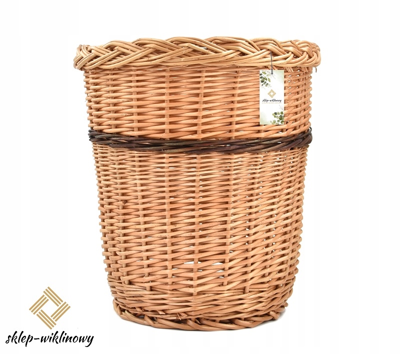 Levně Proutěný koš na odpadky Popelnice Fi 31 cm Eko