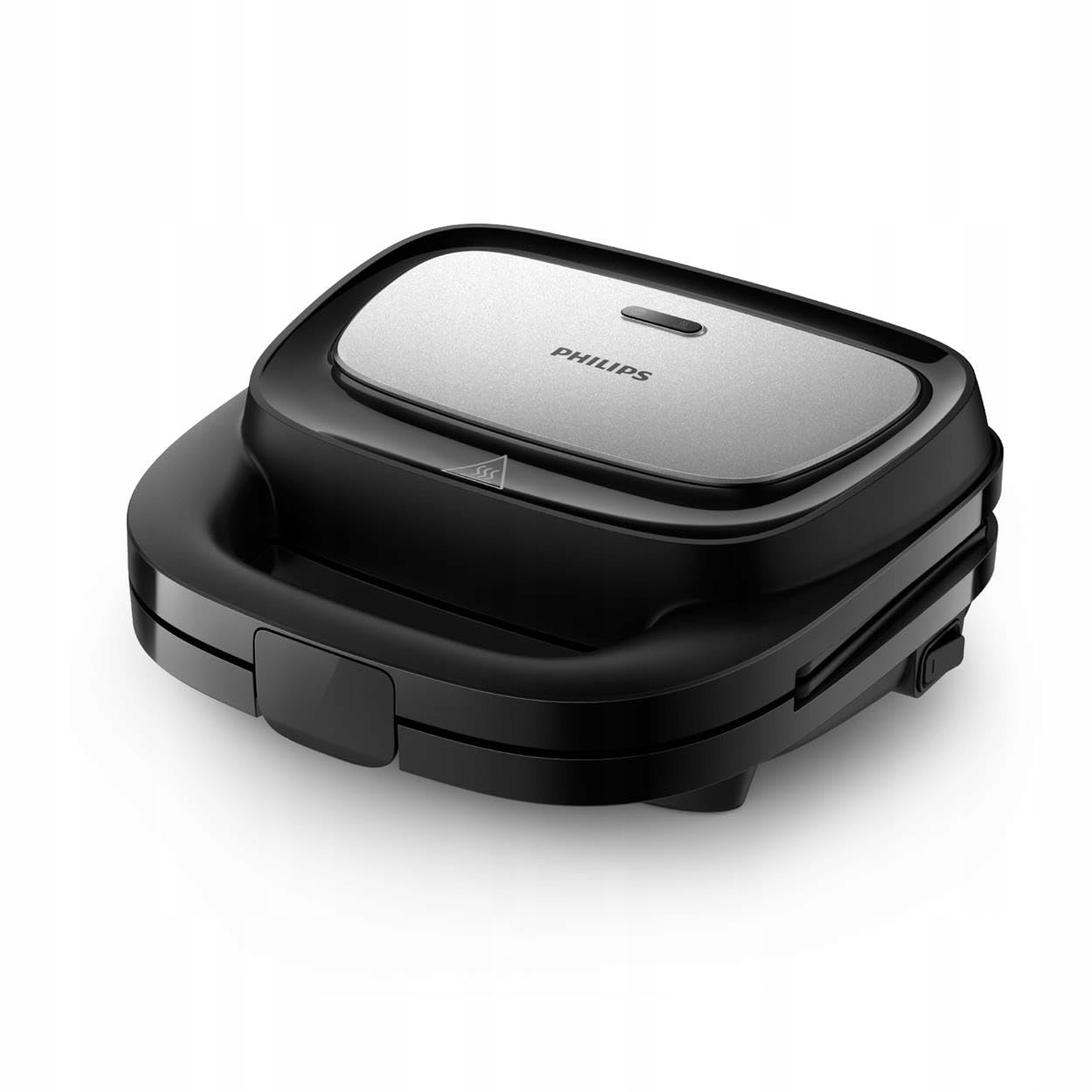 PHILIPS Opiekacz 5000 Seria 750W Panini Gofry Kanapki Czarny Srebrny — miniatura 2