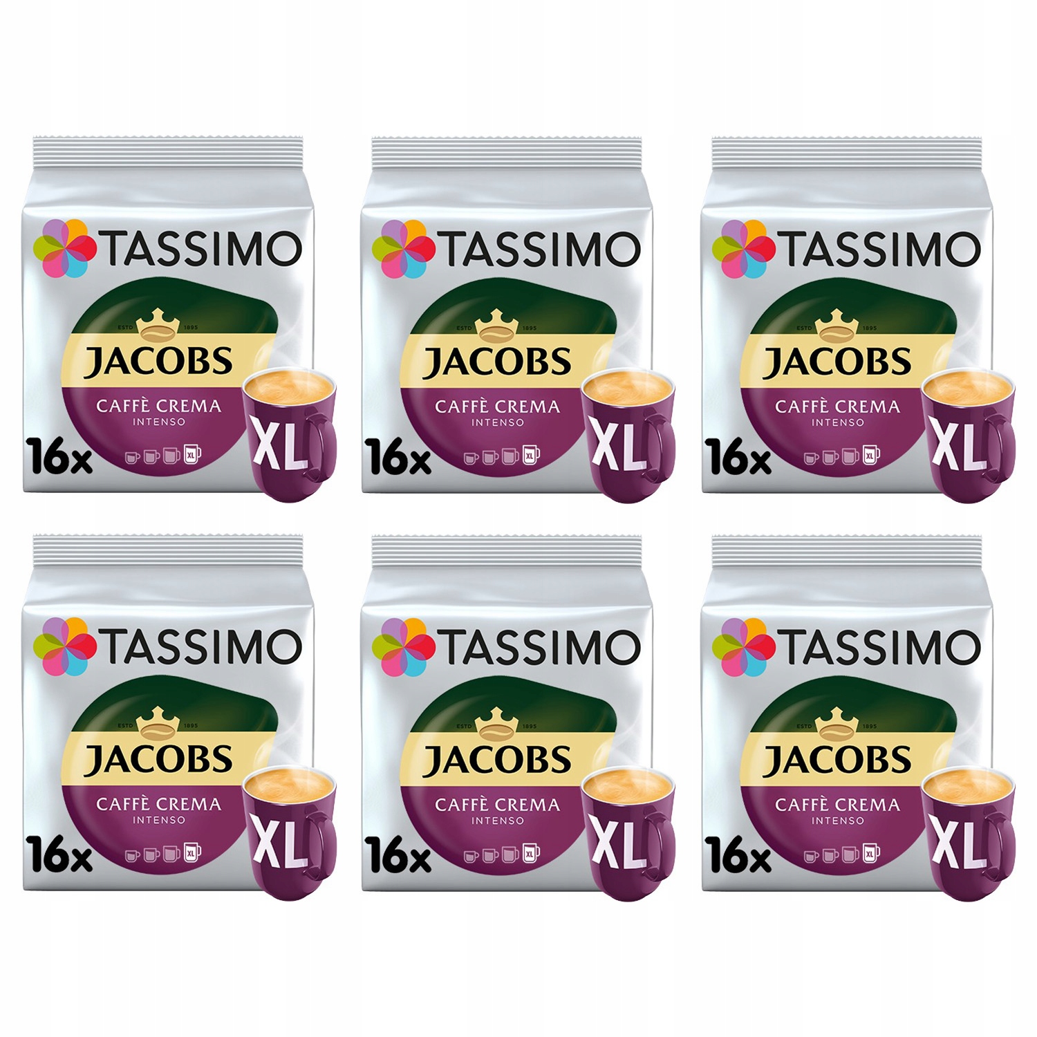 Kapsułki Tassimo Caffé Crema XL Intenso 5+1 Gratis! [96 kaw]