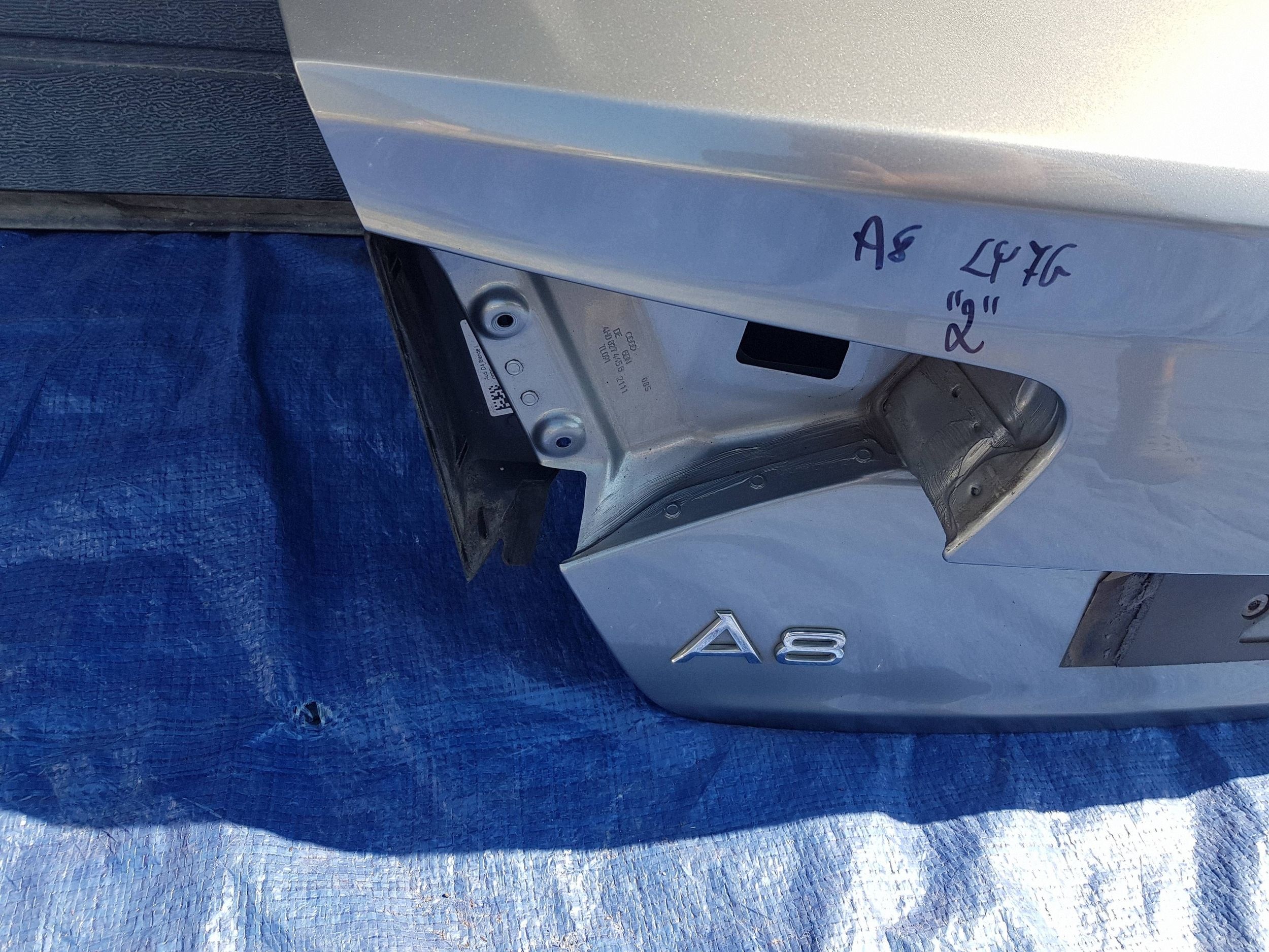 trunk door boot Audi A8 D4 LY7G