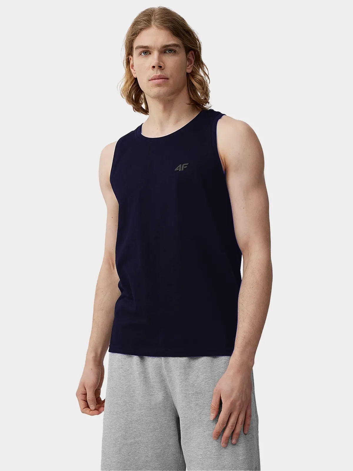 KOSZULKA MĘSKA 4F NA RAMIĄCZKACH BAWEŁNA TANK TOP LETNI KOMPLET ZESTAW 2PAK Rozmiar L