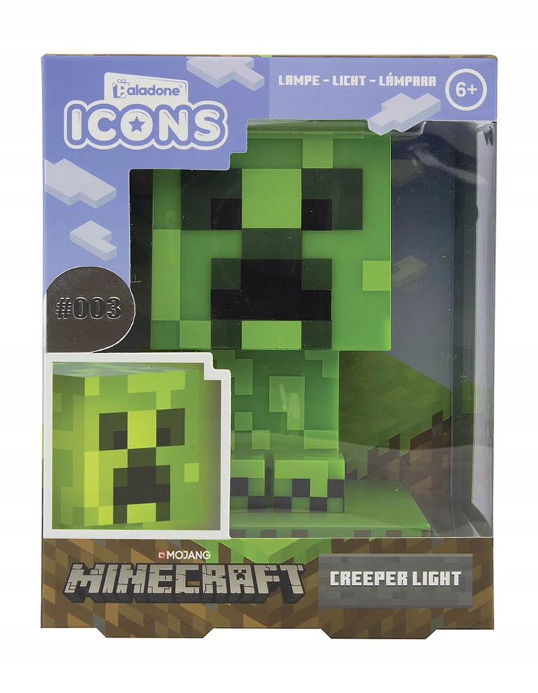 LAMPKA MINECRAFT CREEPER 3D LIGHT ORYGINALNA Rodzaj lampka