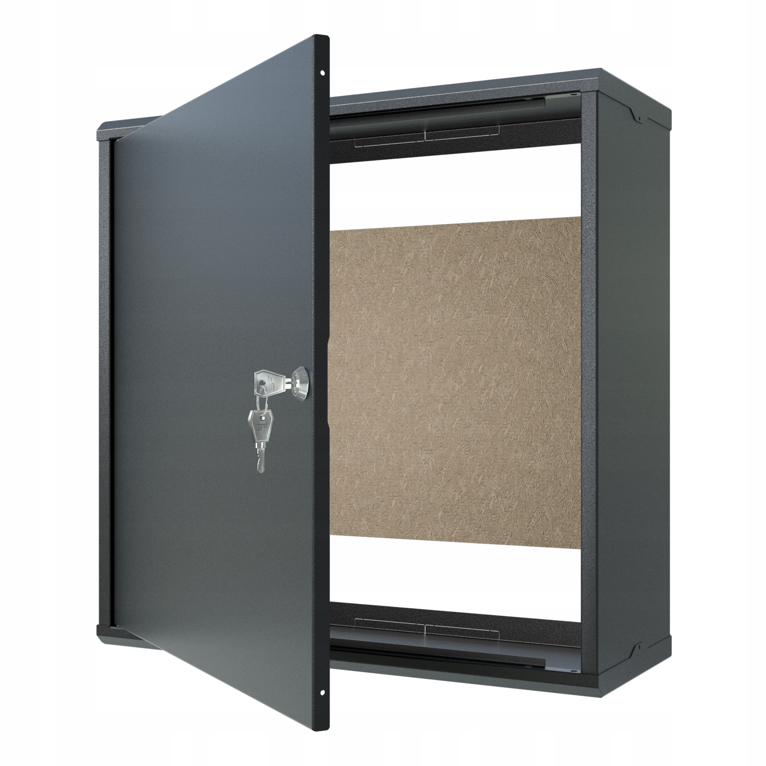 Skříňová skříň Multimediální rozvaděč Kovová 50x50x20 cm nástěnná