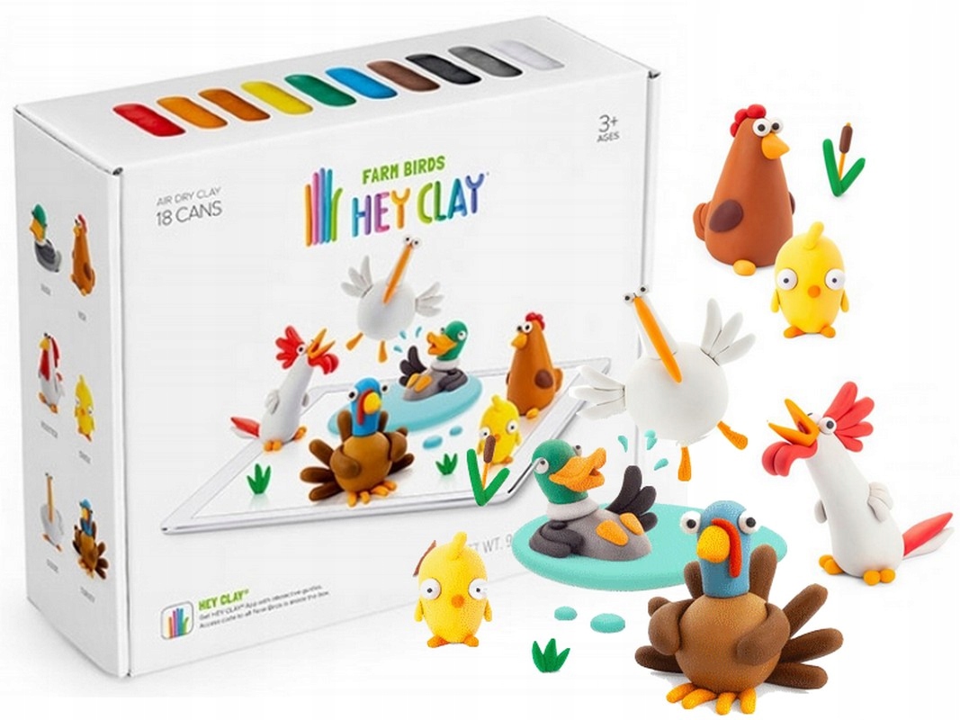 

Hey Clay Masa Plastyczna Ciastolina Ptaki Z Farmy
