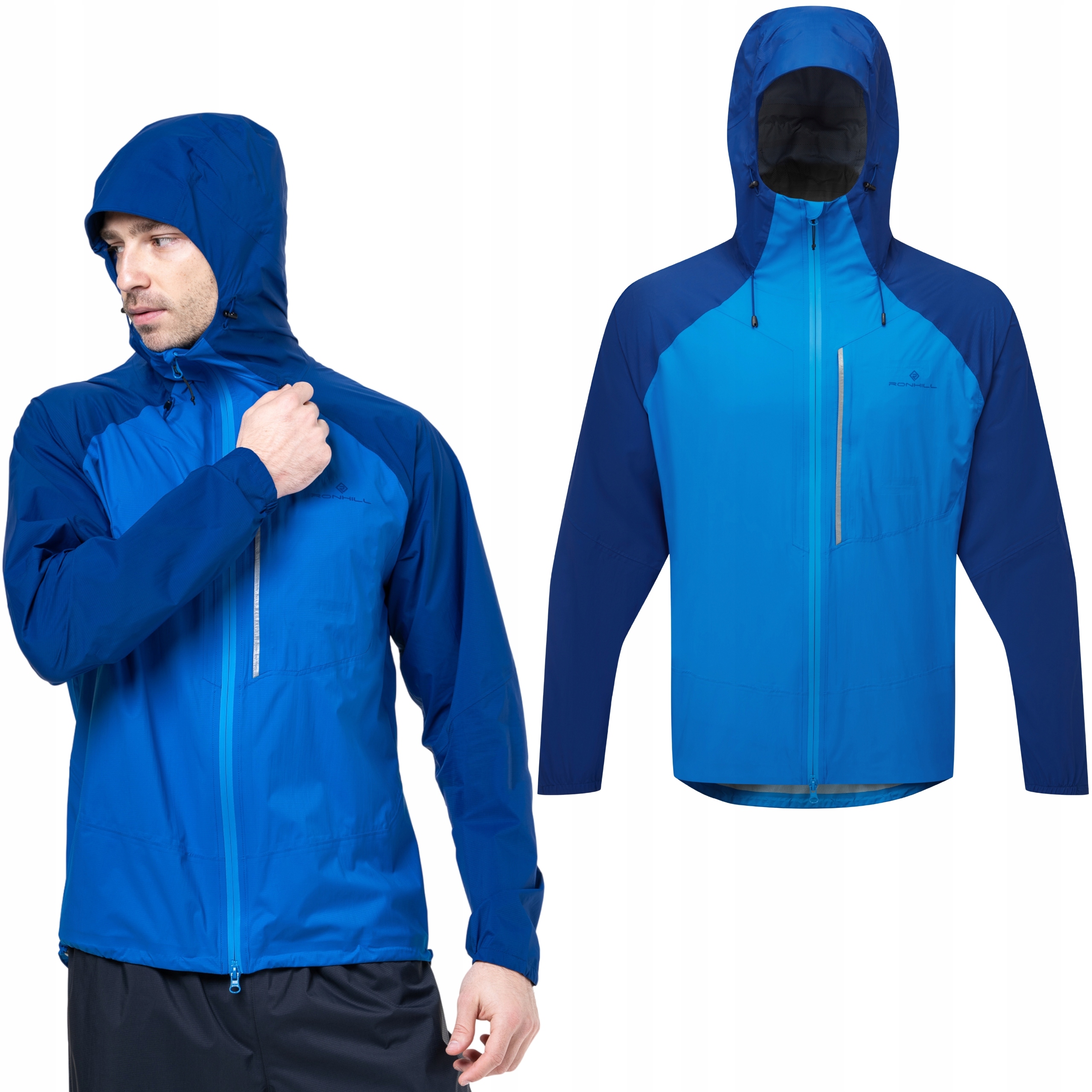 Kurtka do Biegania Wodoodporna Męska Ronhill Tech Storm Jacket Niebieska M
