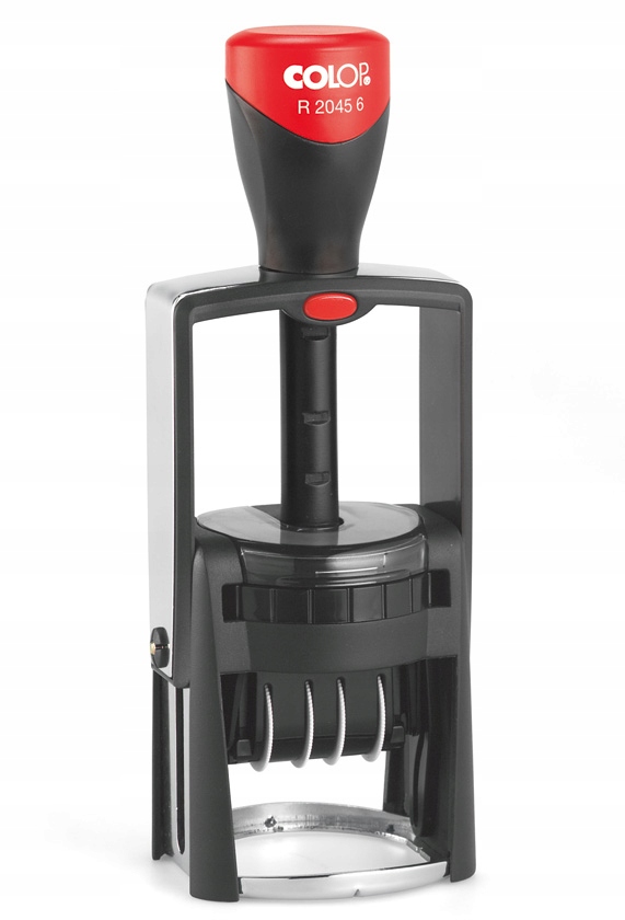 DATOWNIK CYFROWY POLSKI ISO PIECZĄTKA SZKIELETOWA Colop R2045 TARCZA ZEGAR