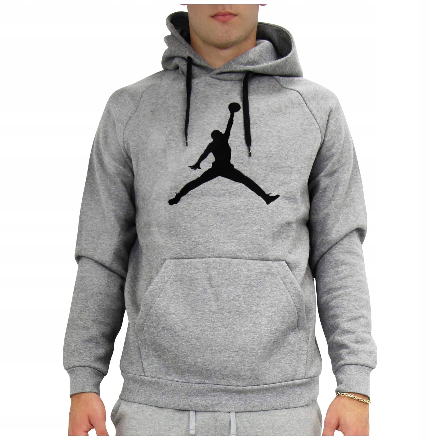 Jordan Nike Teplá pánská mikina s kapucí Bavlna Fleece dresová klokanka air