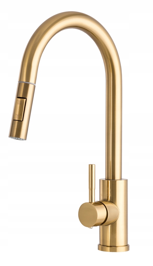 Batéria Do Kuchyne Výsuvná Výtoková Zlatá Kohútiková Oceľ Loseto Gold