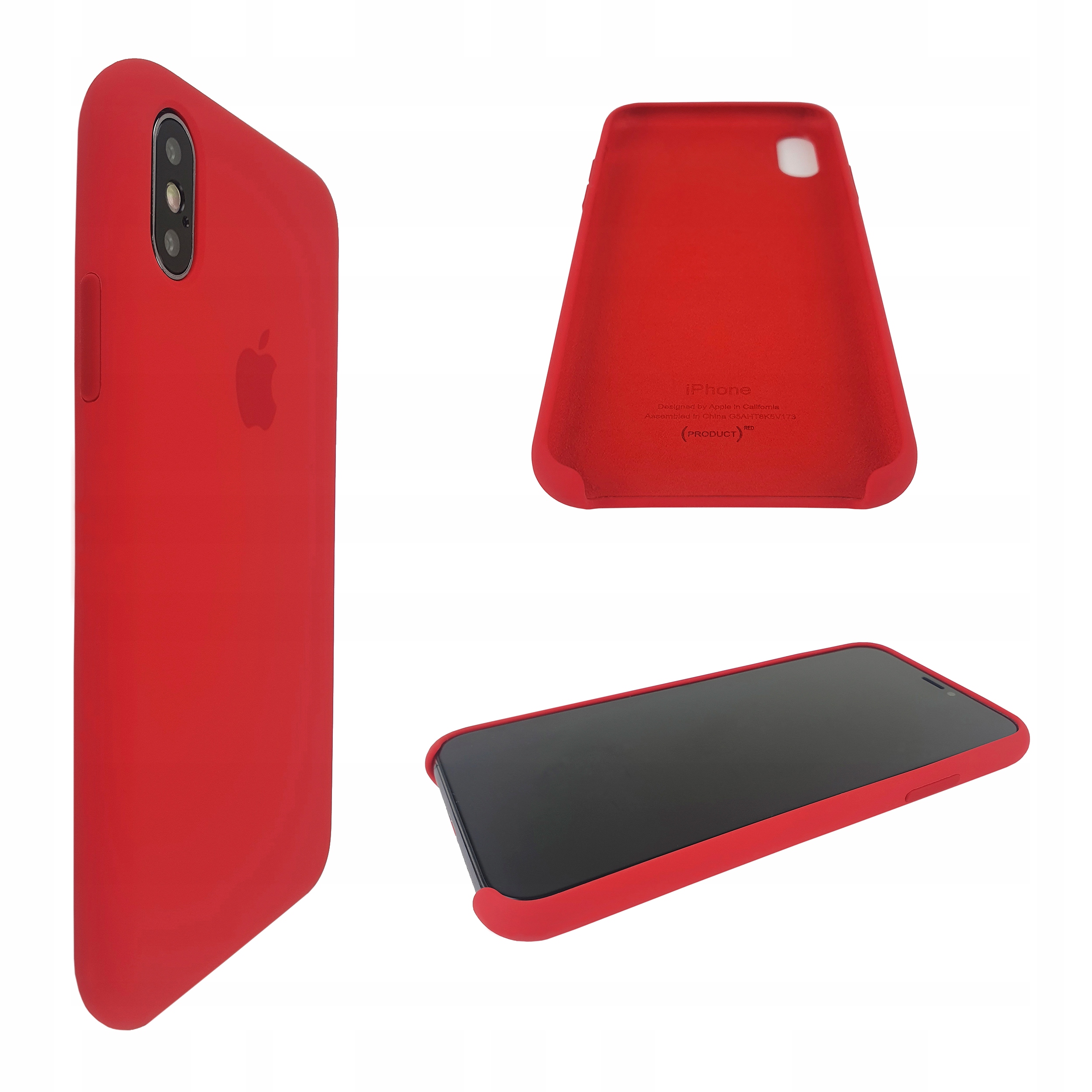 Oryginalny Case Etui iPhone X Xs Plecki Czerwony-Zdjęcie-0