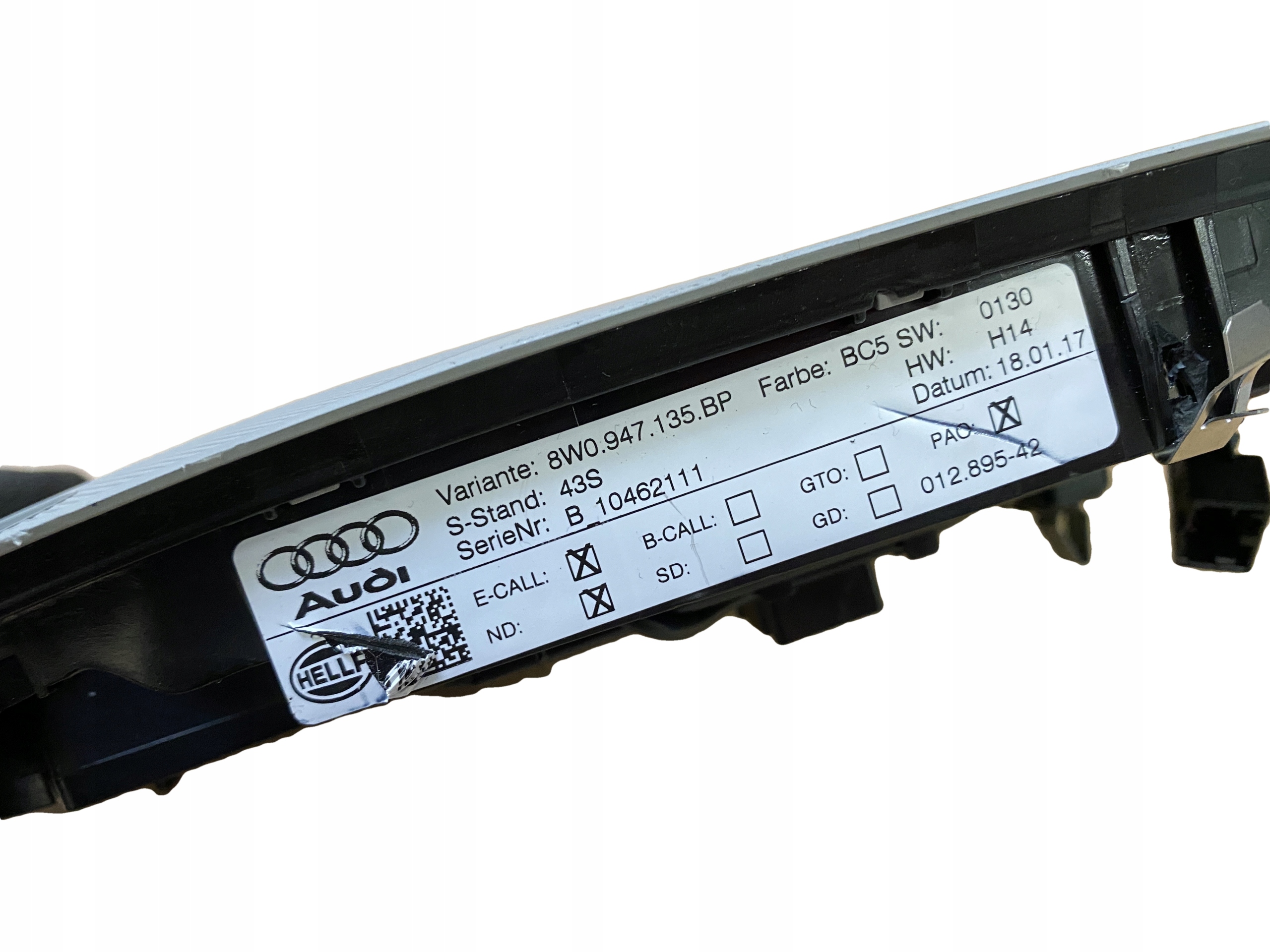 AUDI A4 A5 8W B9 FANALE interna LED 8W0947135BP