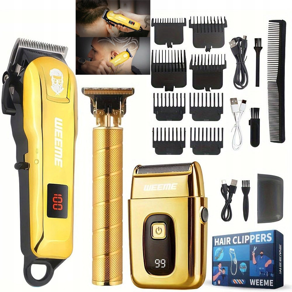 Stříhací Strojek Na Vlasy, Vousů, Těla, Zastřihovač A Holicí Strojek Barber