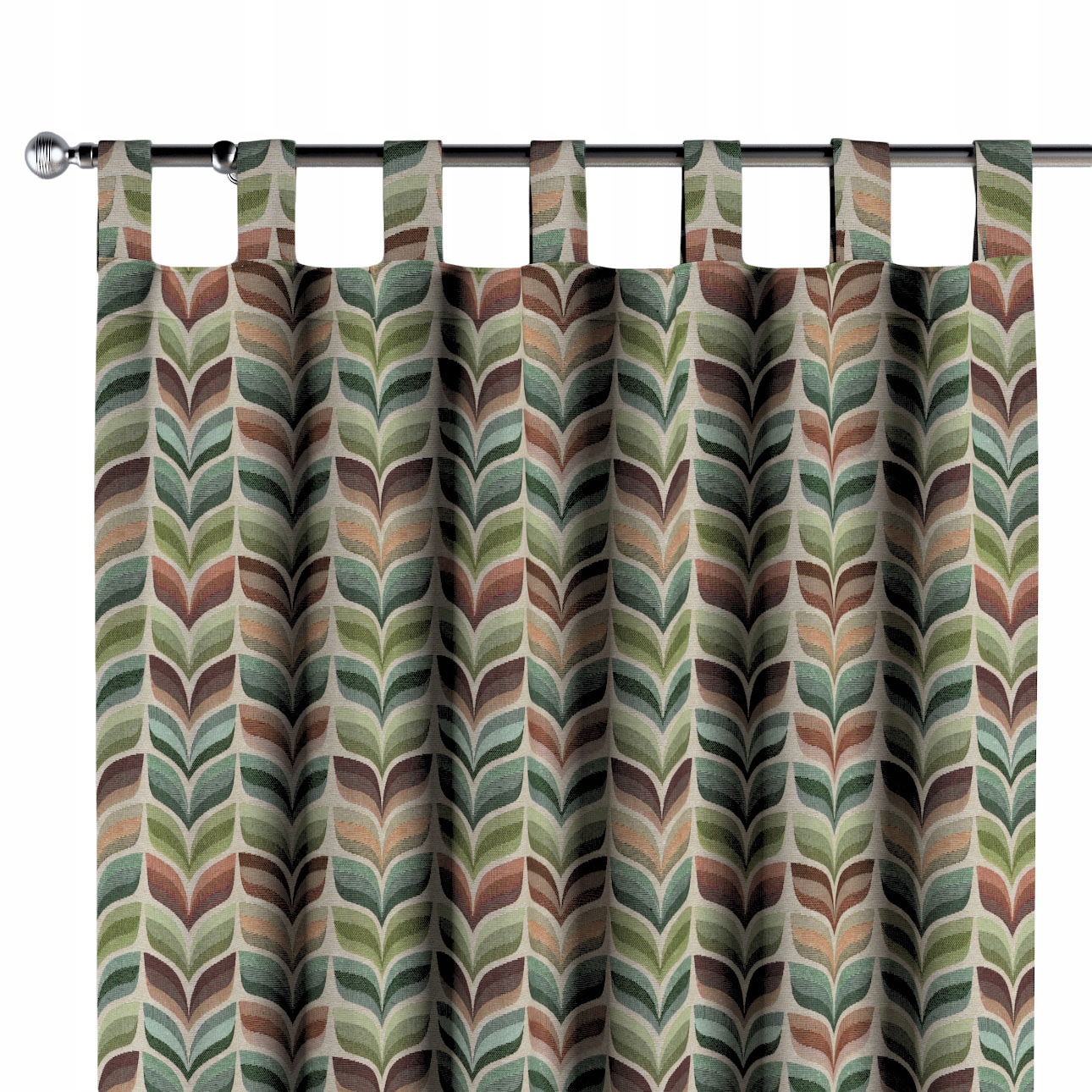 Záves na traky 1 ks 130 x 260 cm, hnedý