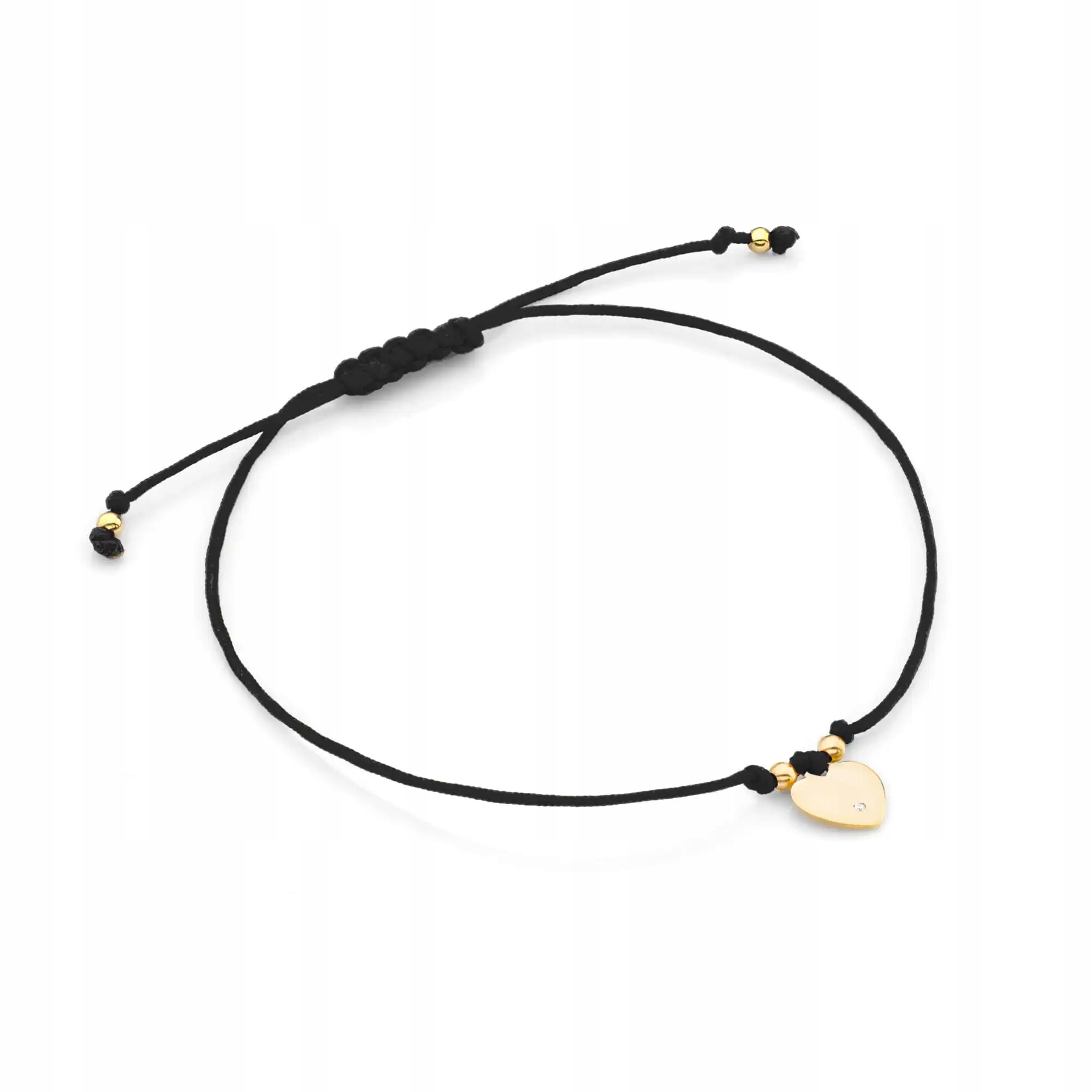 Dámský zlatý náramek 585 s diamanty, moderní, lesklý