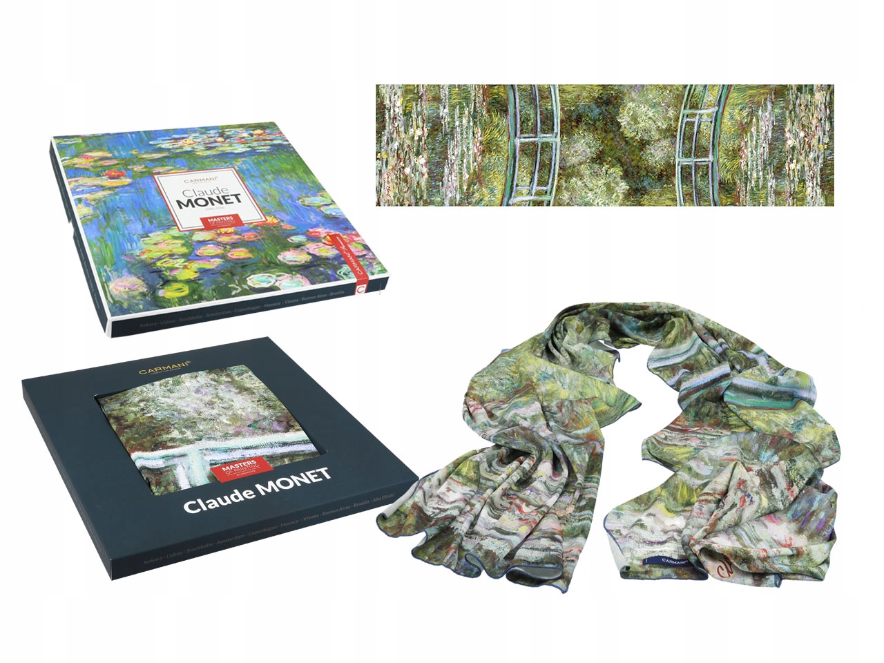 Dámská Šála Šátek Claude Monet Rybník S Nenufáry Šátek Dárek