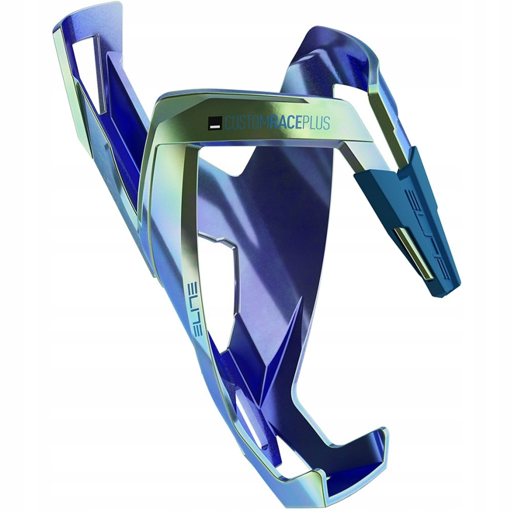 Koszyk Na Bidon Elite Custom Race Plus Shiny Blue Green 74 mm