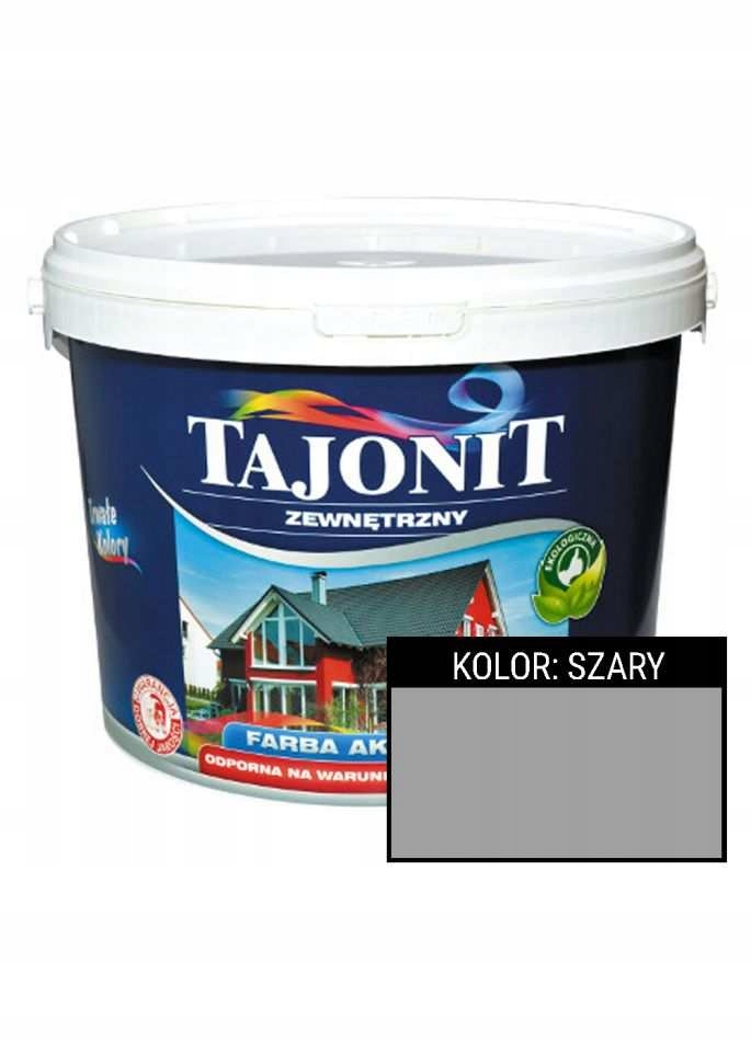 

Tajonit akrylowa farba zewnętrzna Szary 5l