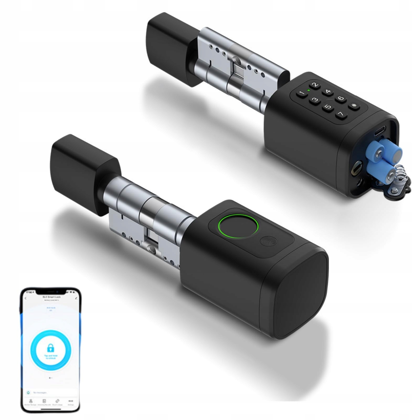 Elektronický Zámok, Vložka Do Dverí S Kódom Kódu, Odtlačok Prsta Ttlock Rfid