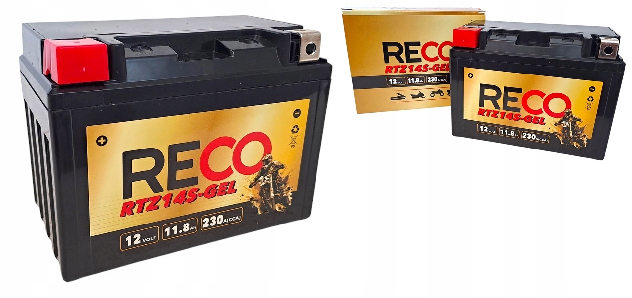 Akumulator Motocyklowy Reco RTZ14S-GEL 12V 11.8Ah 230A