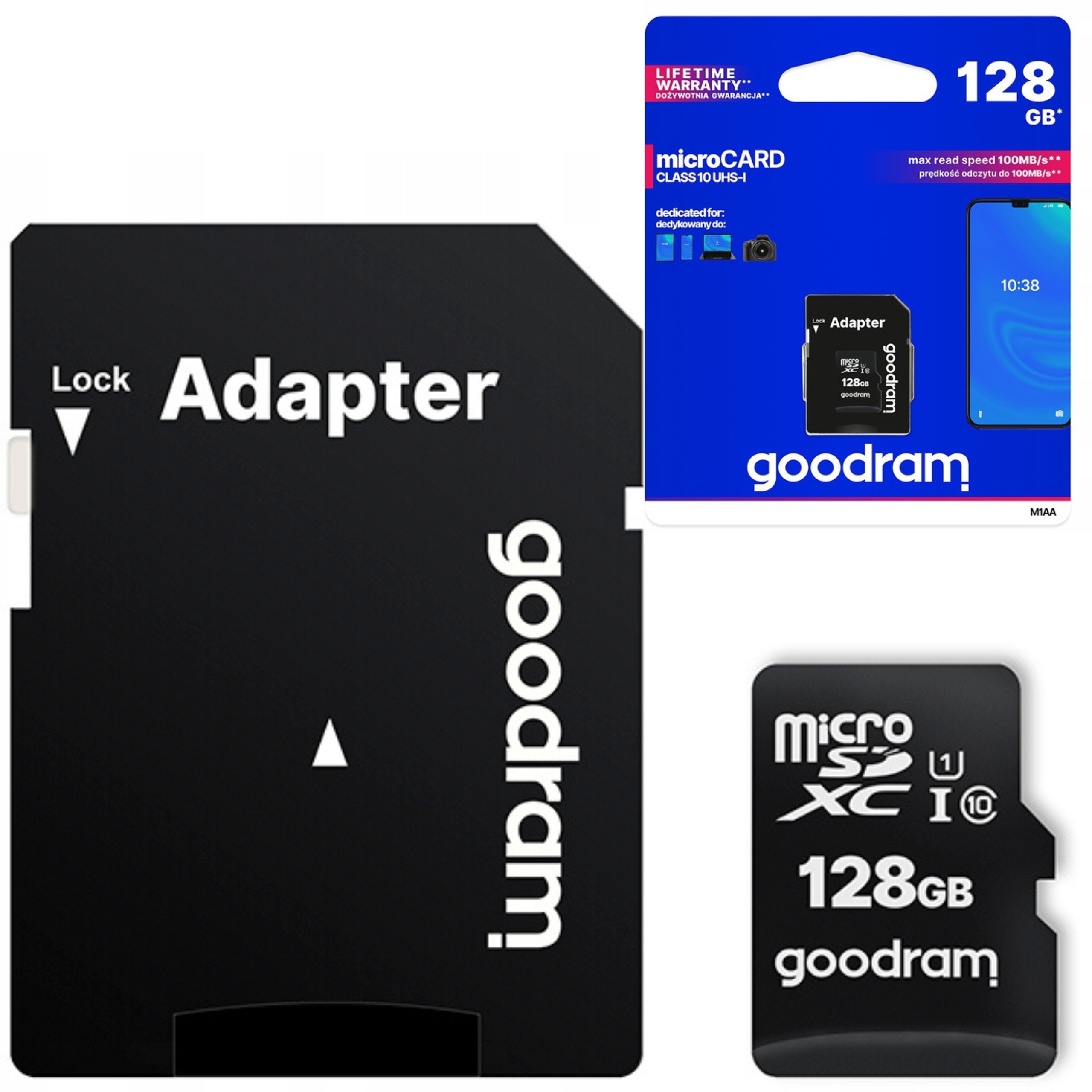 KARTA PAMIĘCI GOODRAM do rejestratora jazdy 128 GB MICRO SD XC CLASS 10