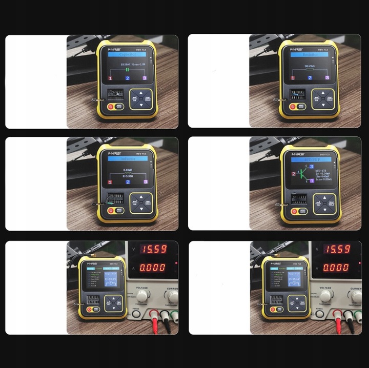 2,4 CALA OSCYLOSKOP TESTER TRANZYSTORÓW FNIRSI Marka bez marki