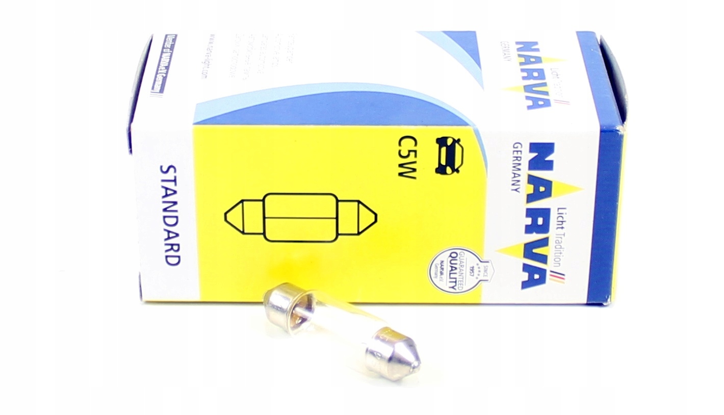 

Narva Żarowka 12V C5W 5W /rurka/ SV8.5 (35MM)