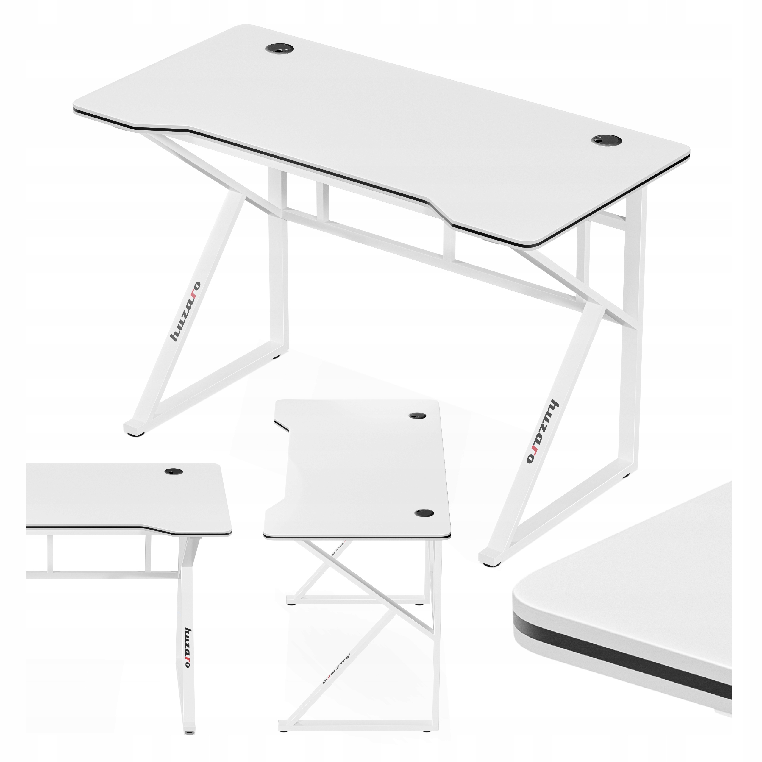 Herní stůl Huzaro bílý počítačový pro mládež malý 120x60 cm