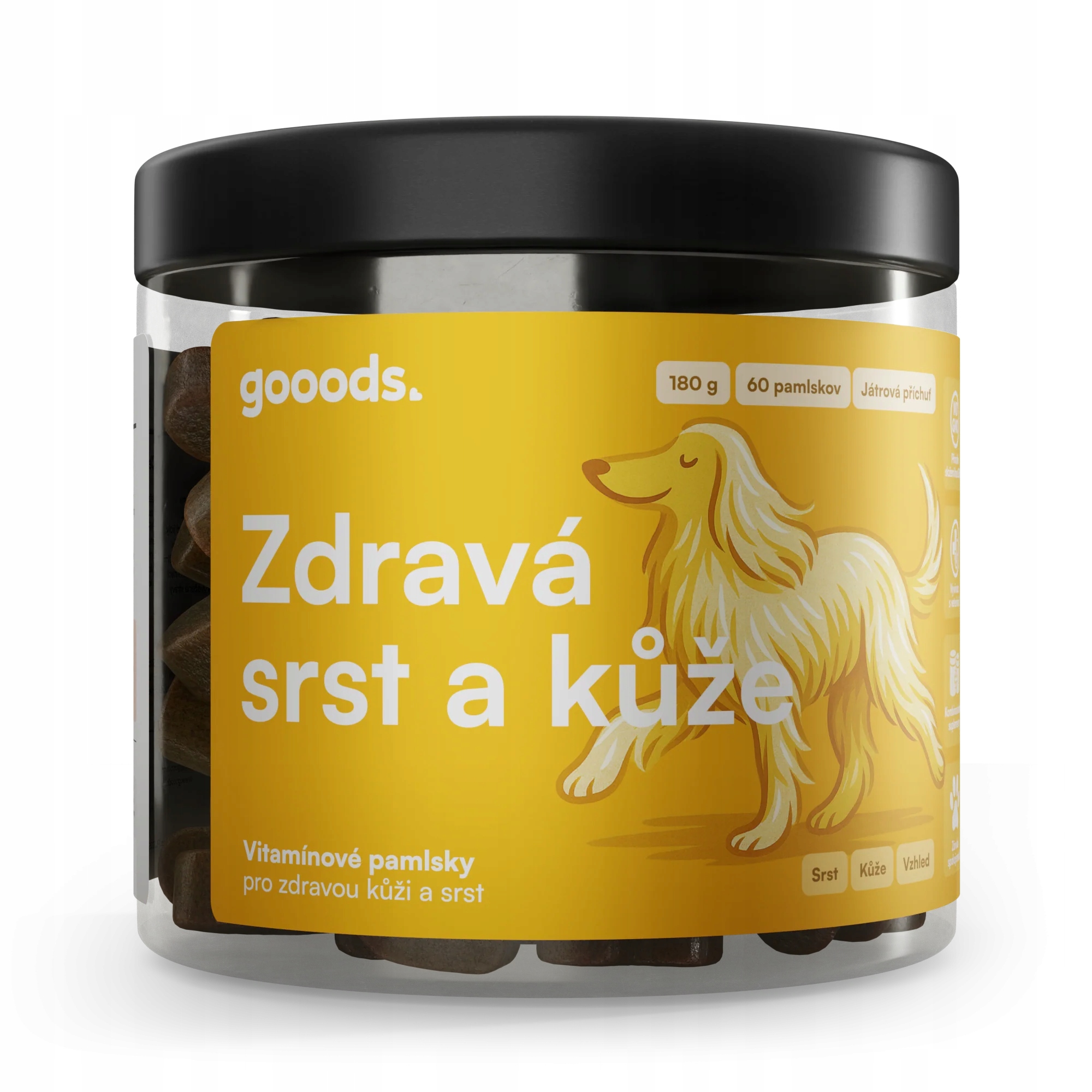 Gooods. pro Zdravou srst a kůži psů 60 pamlsků, 180g