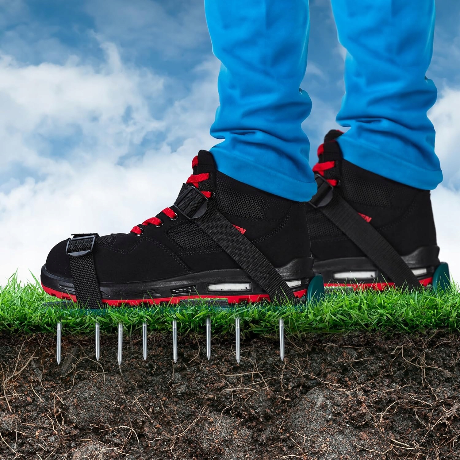 AERATOR WERTKULATOR DO TRAWNIKÓW NAPOWIETRZANIA DUŻE KOLCE NA BUTY AREATOR Marka inna