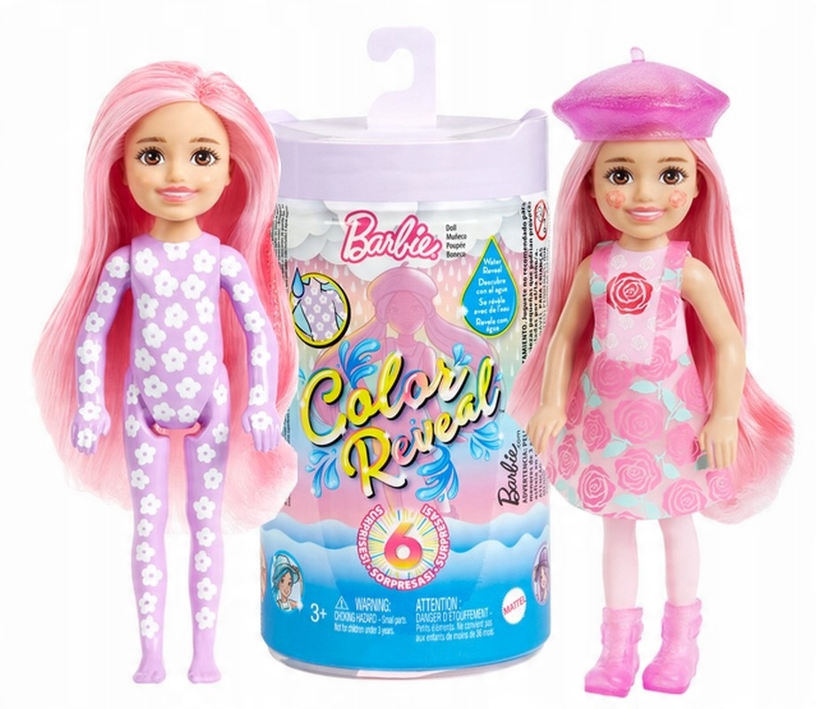

Barbie Chelsea Kolorowa Niespodzianka Słońce Deszc