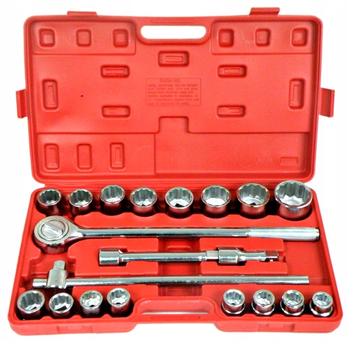 Zestaw Kluczy Nasadowych 21 Elementów 3/4" 19–50 mm 12-KĄTNE Tir klucze