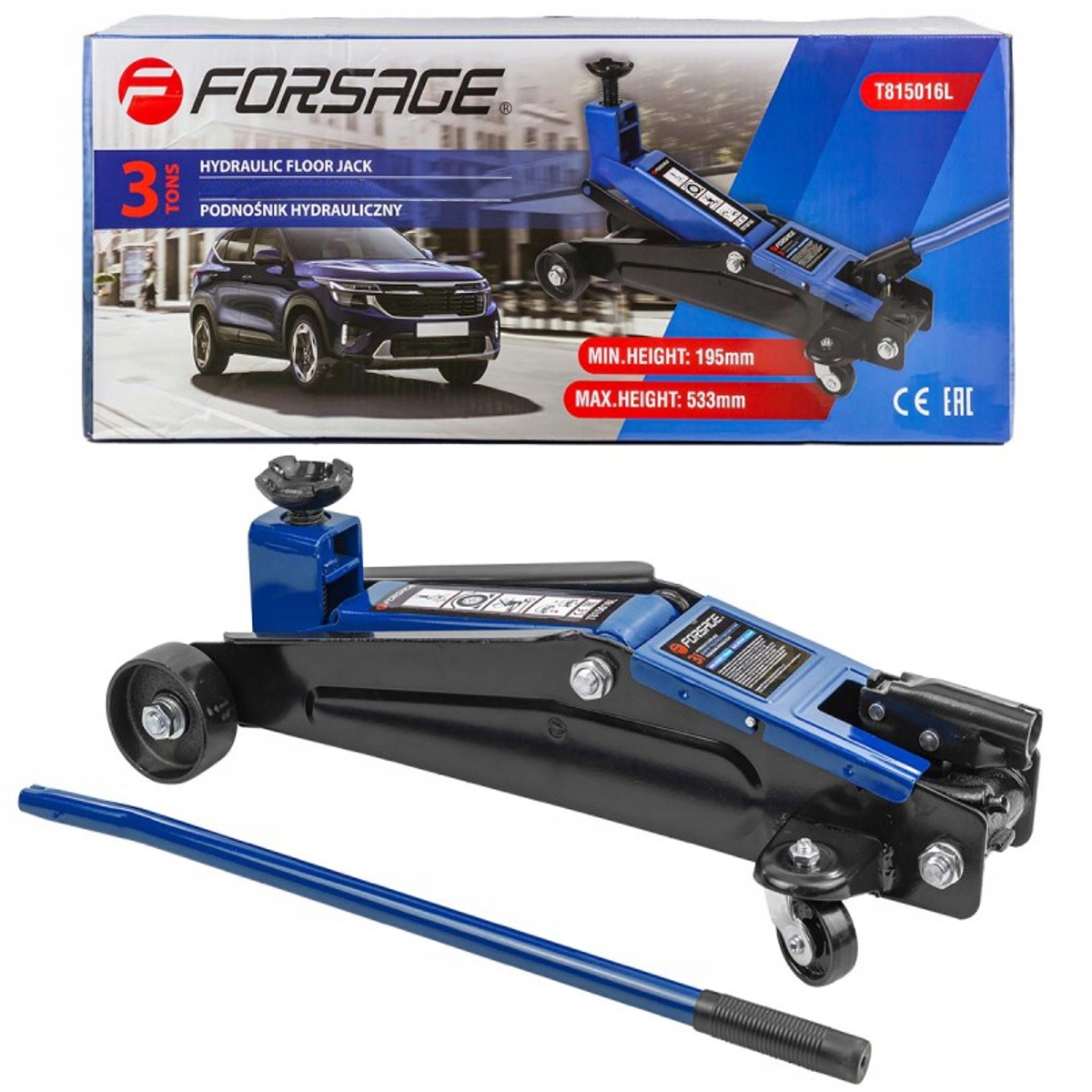 Hydraulický zdvihák pákový Nosnosť 3T žaba