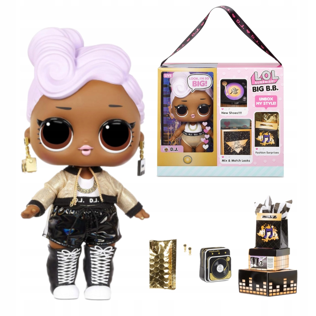 DUŻA LALKA MODOWA Z AKCESORIAMI LOL SURPRISE DJ 28CM PREZENT ...