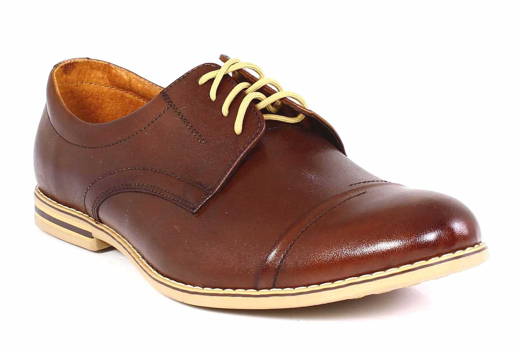 Polobotky společenské obuv Timo vzor 496 hnědá 1120 velikost 45