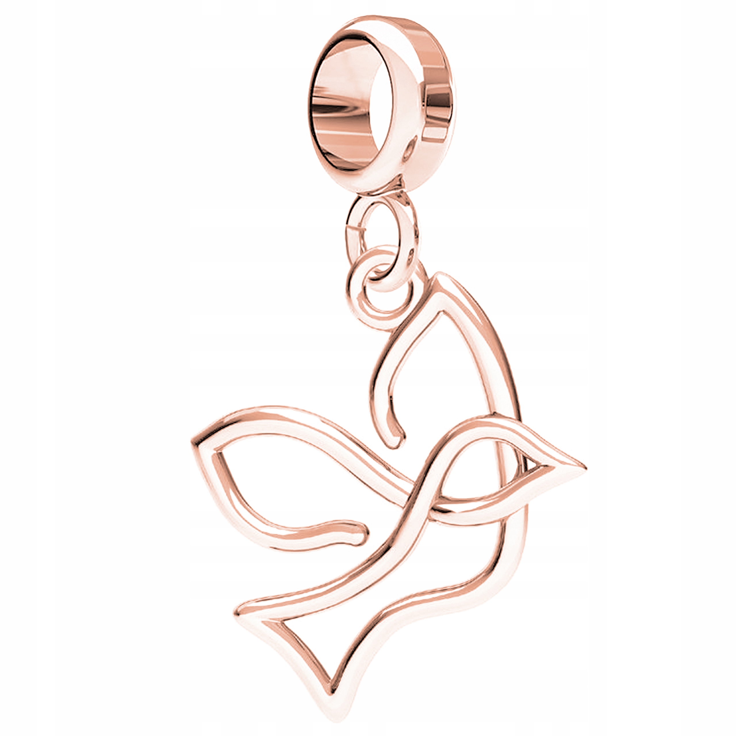 Charms Pozlacený s ažurovým ptáčkem Bird Ažurový Ptáček Stříbro 925