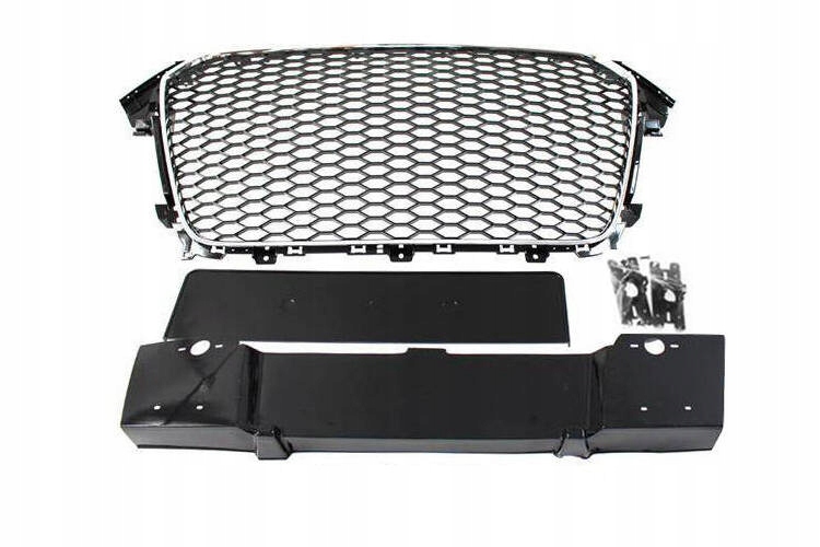 GRILL AUDI A4 B8 RS-STYLE CHROME-BLACK 12-15 PDC