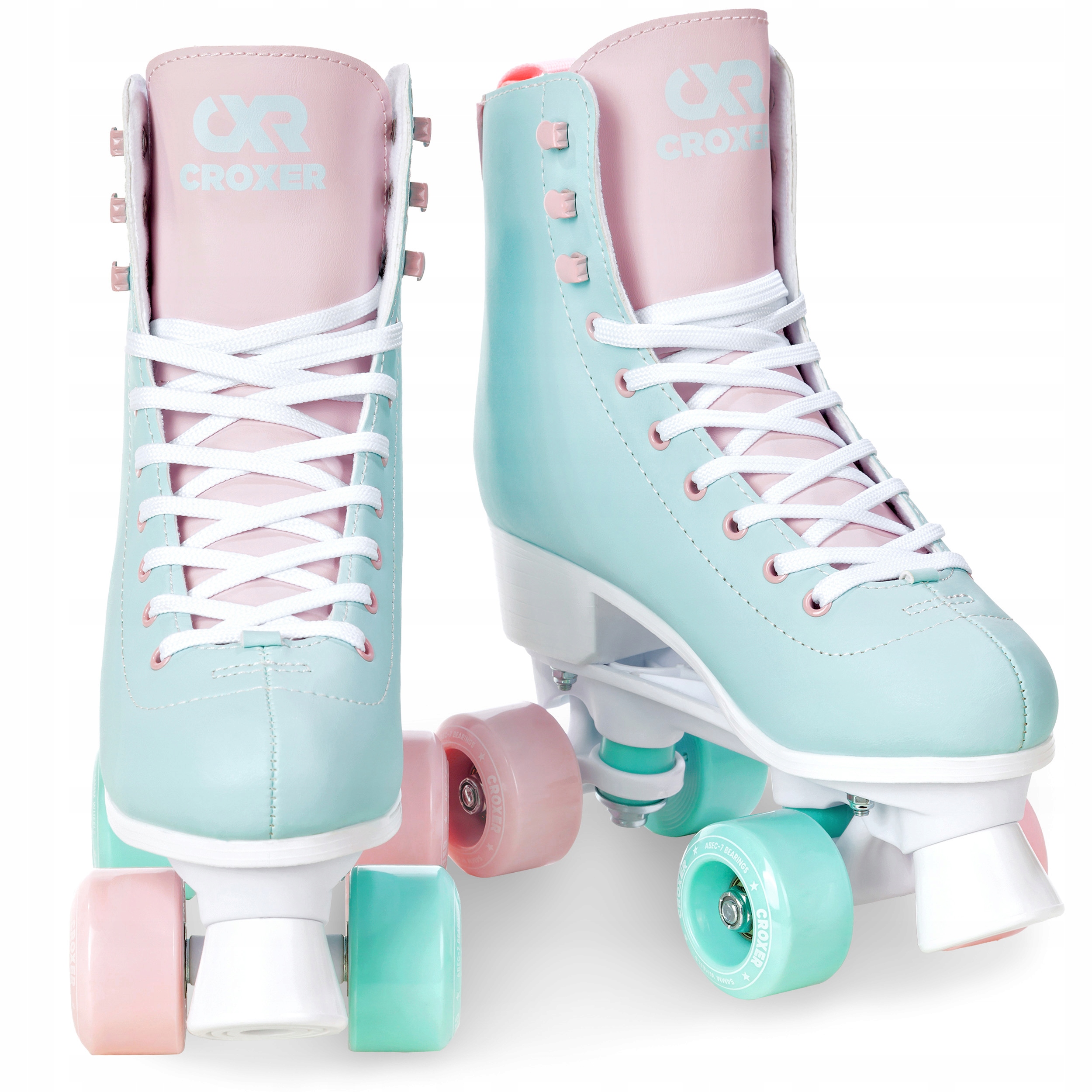 Klasyczne Retro Wrotki Croxer Lea Mint/Pink 41 Model Lea