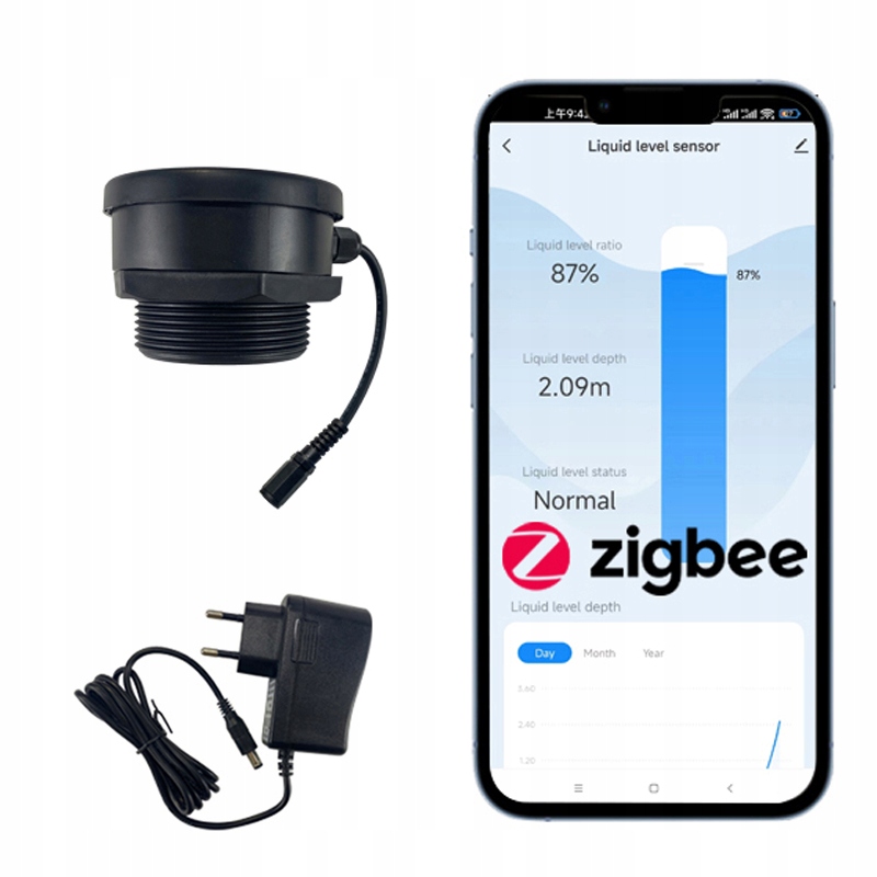 Senzor hladiny vody kvapaliny pre nádrž ZigBee Tuya Smart Life